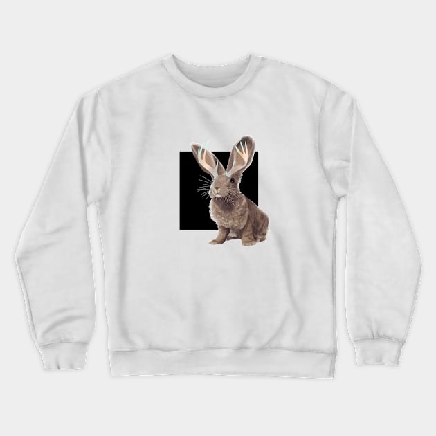 Jackalope Crewneck Sweatshirt by Blacklightco